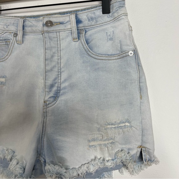 WE THE FREE Crvy Vintage High Rise Short Light Blue Wash Revolve Free People 28 - Picture 10 of 16